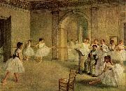 Edgar Degas Ballettsaal der Oper in der Rue Peletier oil painting on canvas